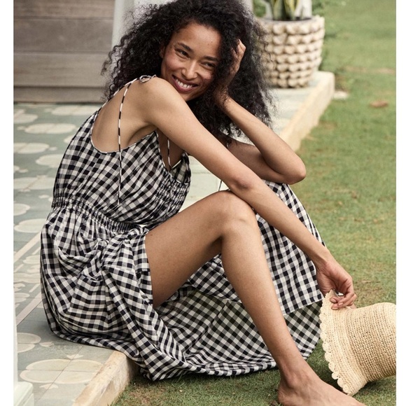 Doen Leslie Dress in Marilyn Gingham NEW - Picture 1 of 13